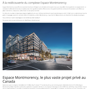 Espace Montmorency