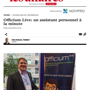 Officium Live: un assistant personnel à la minute