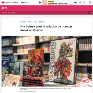 Une bourse pour la création de mangas lancée au Québec